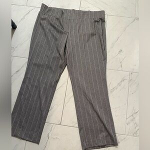 Worthington Men's Charcoal Pinstripe Trousers